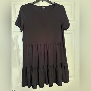 Chic Black Tiered Dress